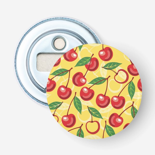 Cherry pattern bottle opener (Front)