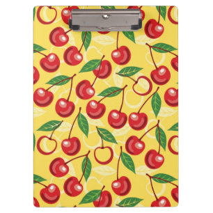 Cherry pattern clipboard