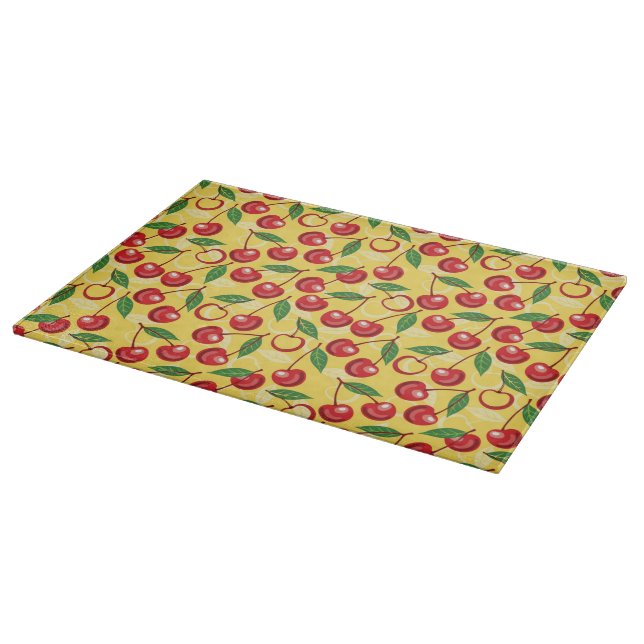 Cherry pattern cutting board (Corner)