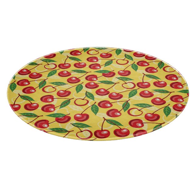 Cherry pattern cutting board (Corner)