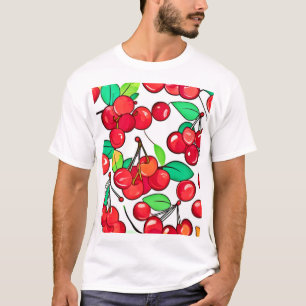 Cherry Pattern Design T-Shirt