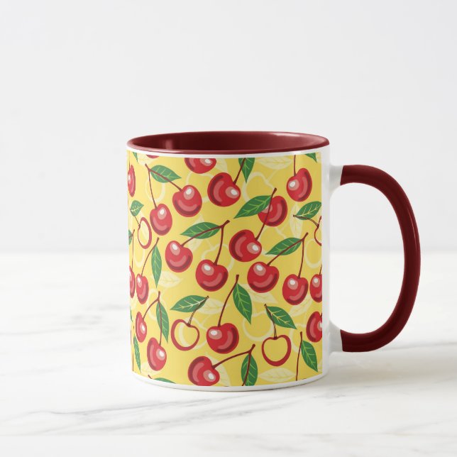 Cherry pattern mug (Right)