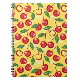 Cherry pattern notebook