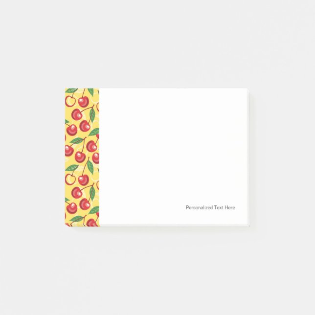 Cherry pattern post-it notes (Front)