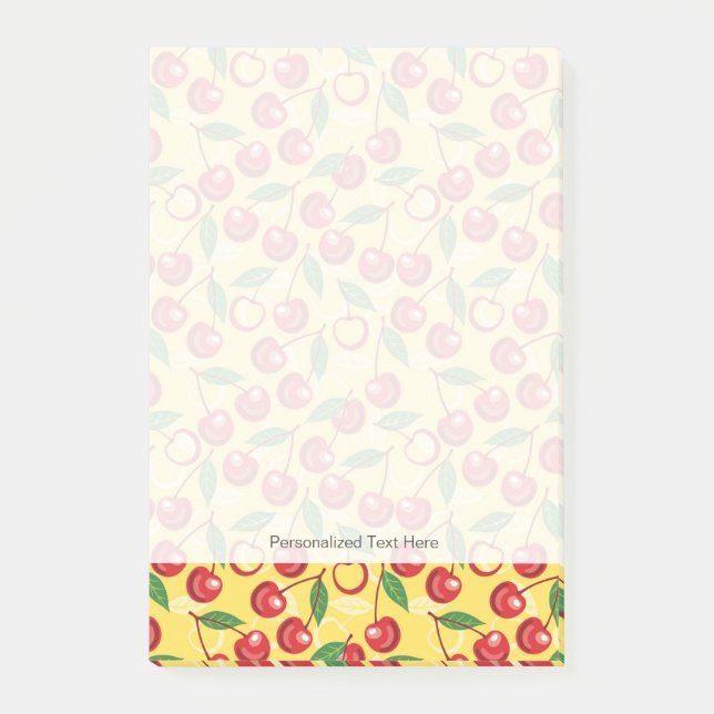 Cherry pattern post-it notes (Front)