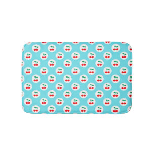 Cherry Pattern – Retro Fruit Gift & Decor Bath Mat