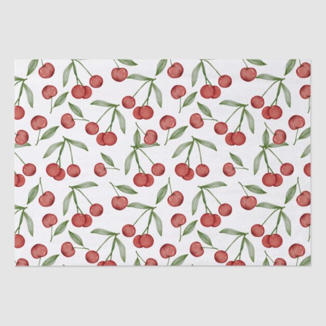 Cherry Pattern Tissue Paper (Front)