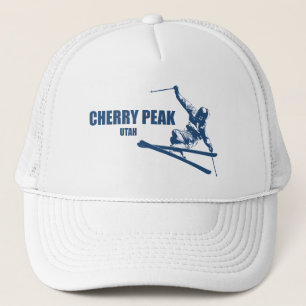 Cherry Peak Resort Skier Trucker Hat