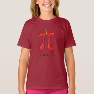 Cherry Pi Cute Math Pi Day Kid's Girl's T-Shirt