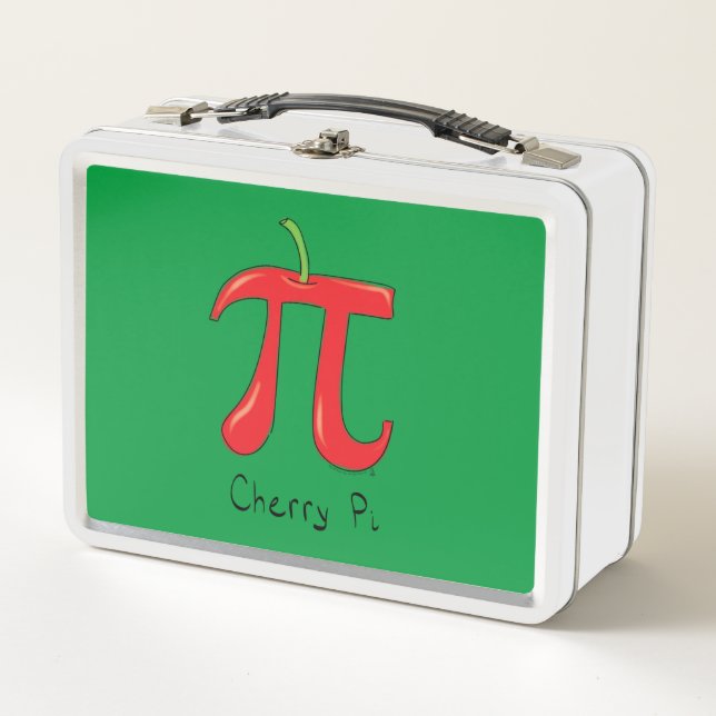 Cherry Pi Cute Math Pi Day Lunch Box (Front)