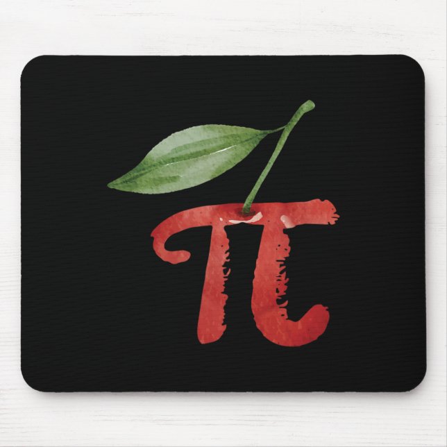 Cherry Pi Day Funny Pie Cherries 3.14 Humour Scien Mouse Mat (Front)
