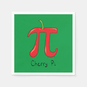 Cherry Pi Symbol Math Teacher Funny Napkin