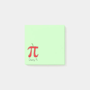 Cherry Pi Symbol Math Teacher Funny Post-it Notes