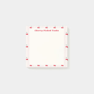 Cherry Picked Tasks Cute Border Sweetheart Glaze Post-it Notes