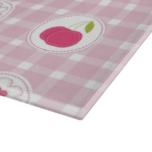 Cherry Picnic Glass Cutting Board