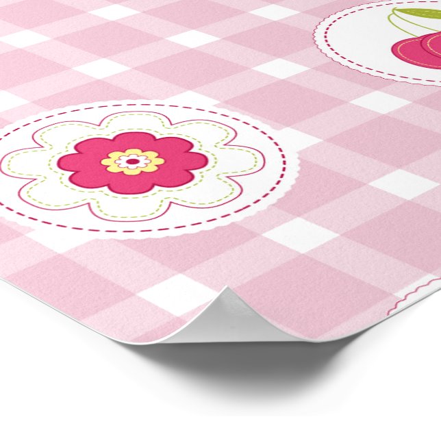 Cherry Picnic Poster (Corner)