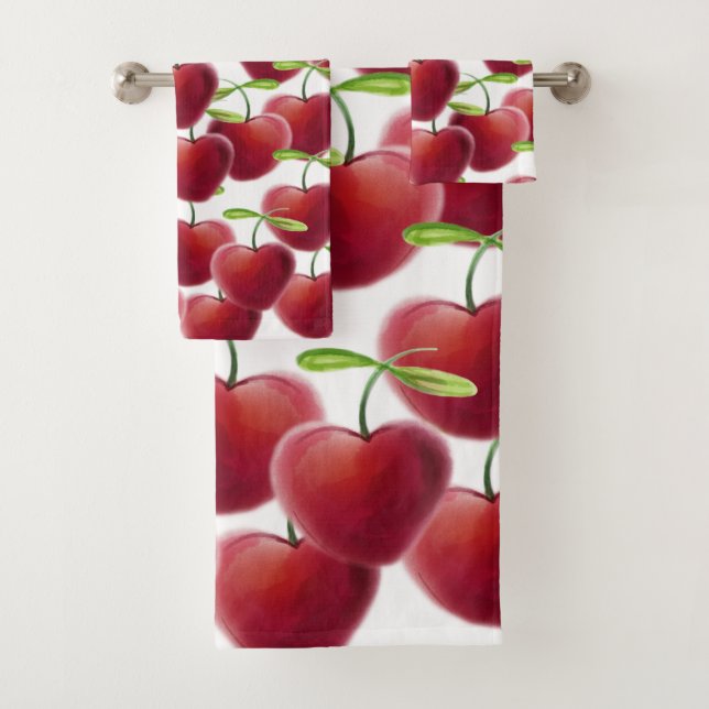 Cherry Pie Bath Towel Set (Insitu)
