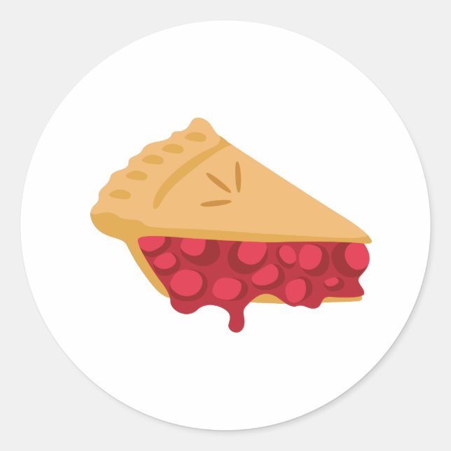 Cherry Pie Classic Round Sticker (Front)