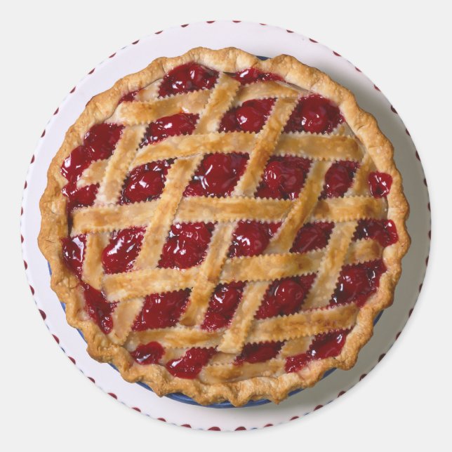 Cherry Pie Classic Round Sticker (Front)