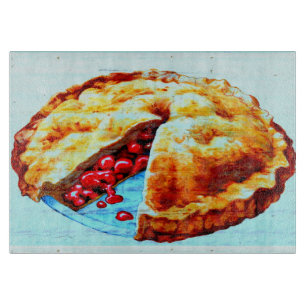 cherry pie cutting board
