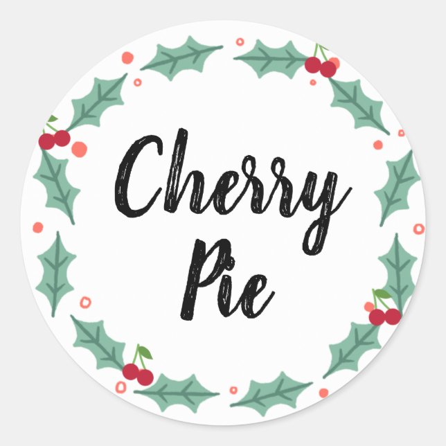 Cherry Pie Food Labels (Front)