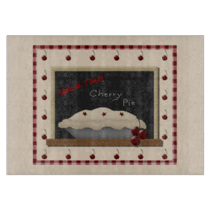 Cherry Pie Glass Cutting Board