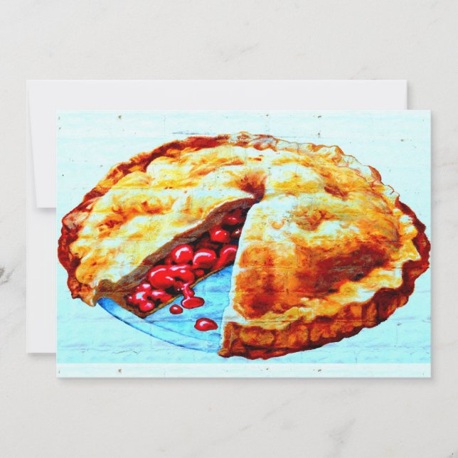 cherry pie invitation (Front)