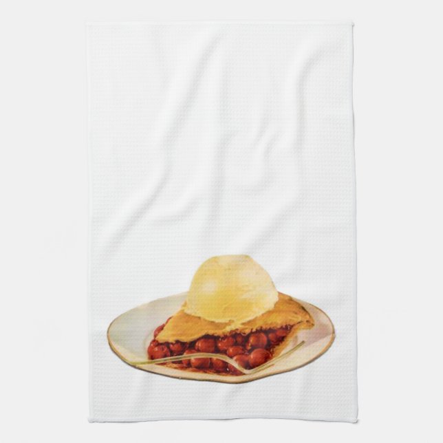 Cherry Pie Kitchen Towel (Vertical)