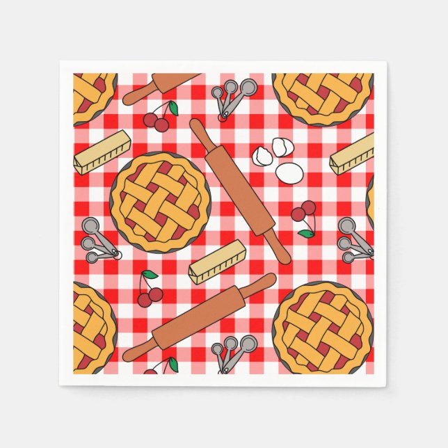 Cherry Pie Napkin (Front)