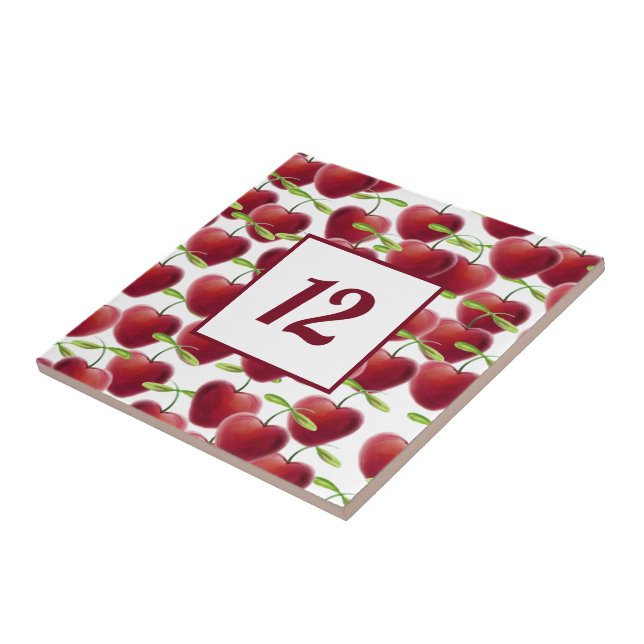 Cherry Pie Number Tile (Side)