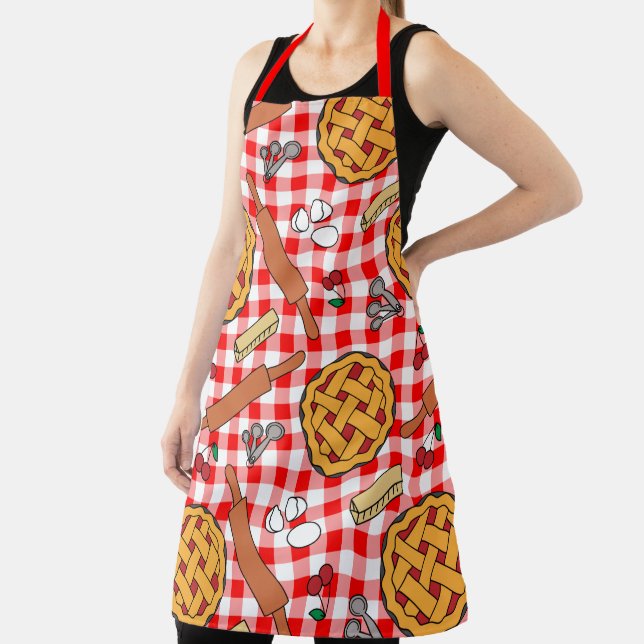 Cherry Pie Paper Plate Apron (Insitu)