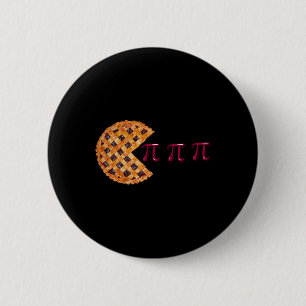 Cherry Pie Pi Day 3.14 Symbol Math Geek Teacher 20 6 Cm Round Badge