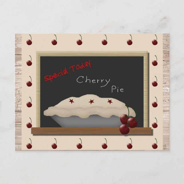 Cherry Pie Recipe Cards (Front)