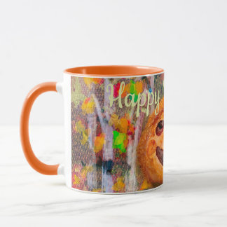 Cherry Pie w/a Pumpkin Crust Halloween  Mug