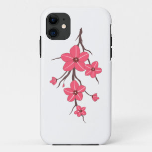 Cherry pink flowers pattern ! iPhone 11 case