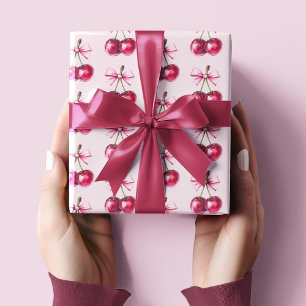 Cherry Pink Wrapping Paper