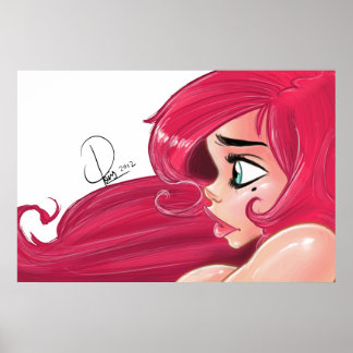 Cherry Pinup Poster : "Profile"