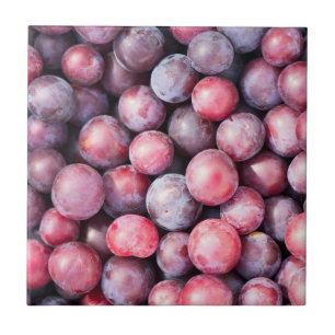 Cherry plum background tile
