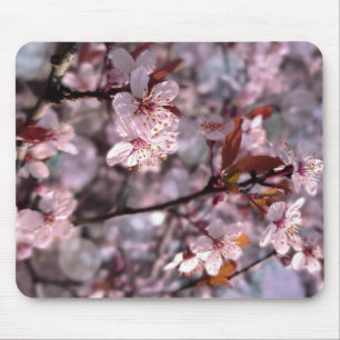 Cherry Plum Tree Pink Mouse Mat