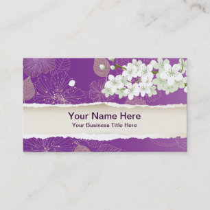 Cherry Pop Blossoms Sakura Business Card
