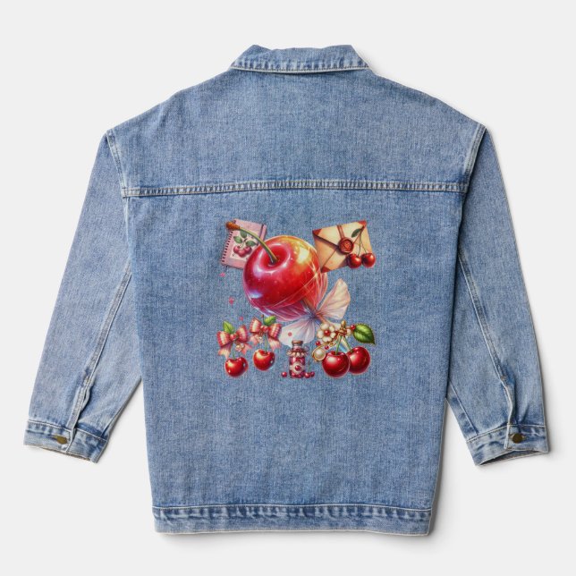 Cherry Pop Denim Jacket (Back)