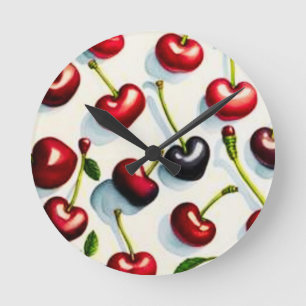 Cherry Pop Wall Clock