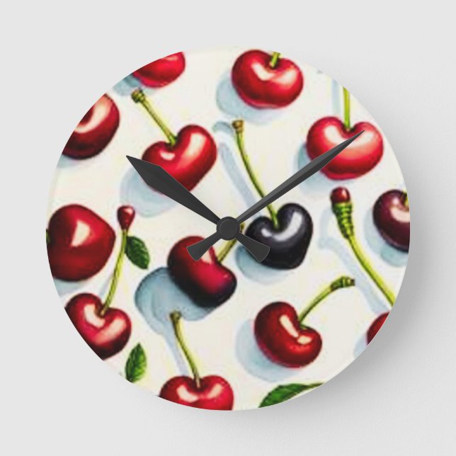 Cherry Pop Wall Clock (Front)