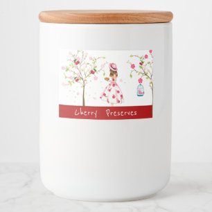 Cherry Preserves Canning Label