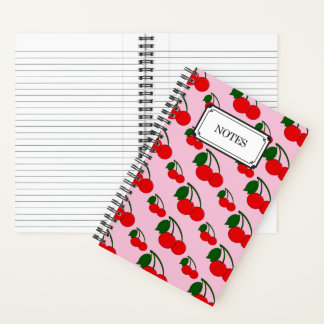 Cherry Print Notebook