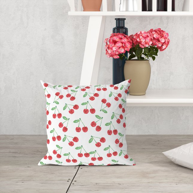 Cherry Print Pattern Cushion (Creator Uploaded)