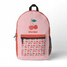Cherry Printed Backpack
