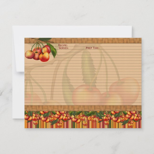 Cherry Recipe Cards (Front)