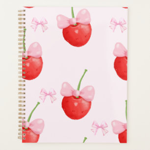 cherry red and pink back to school planner