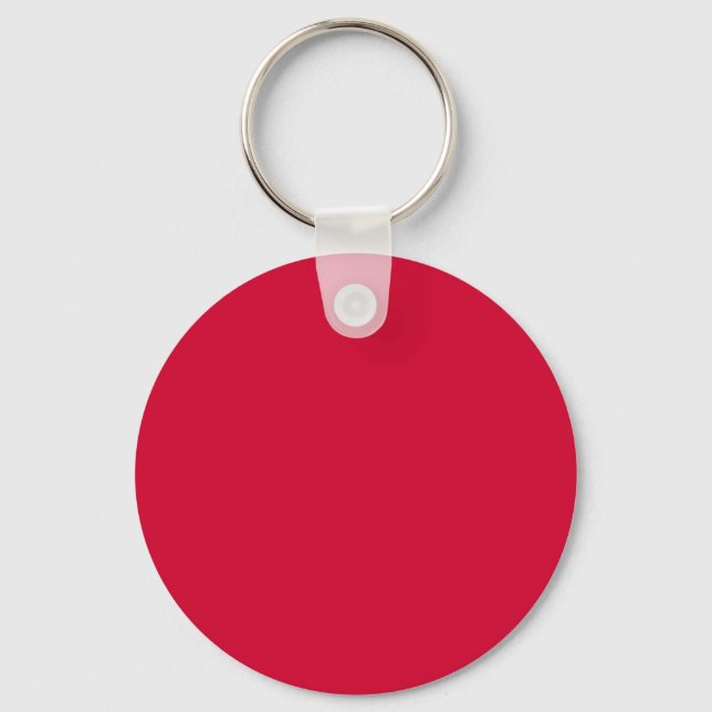 Cherry Red D2042D Colour with Add Your Name Option Key Ring (Front)